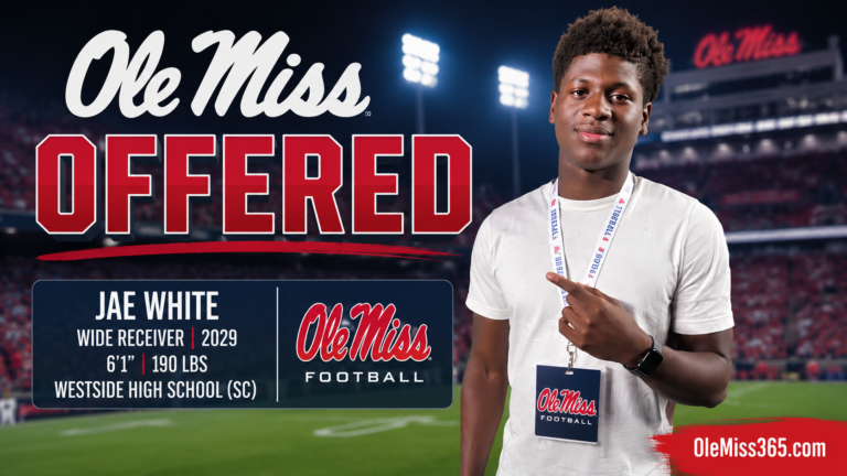 Ole Miss offers rising 2029 Westside WR Jaedon “Jae” White