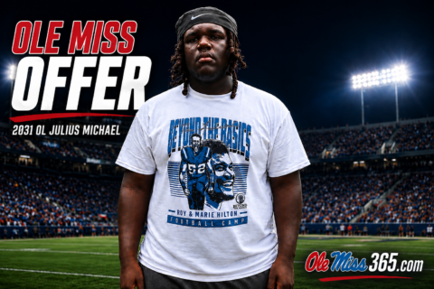 Ole Miss offers massive 6-foot-4, 325-pound 2031 OL Julius Michael
